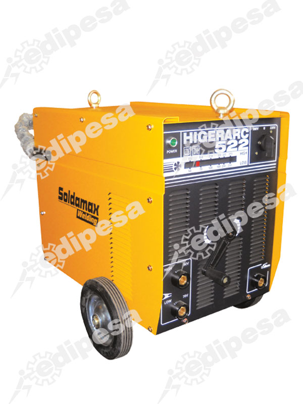 Soldadora SOLDAMAX Higerarc 522 350AMP AC 1F